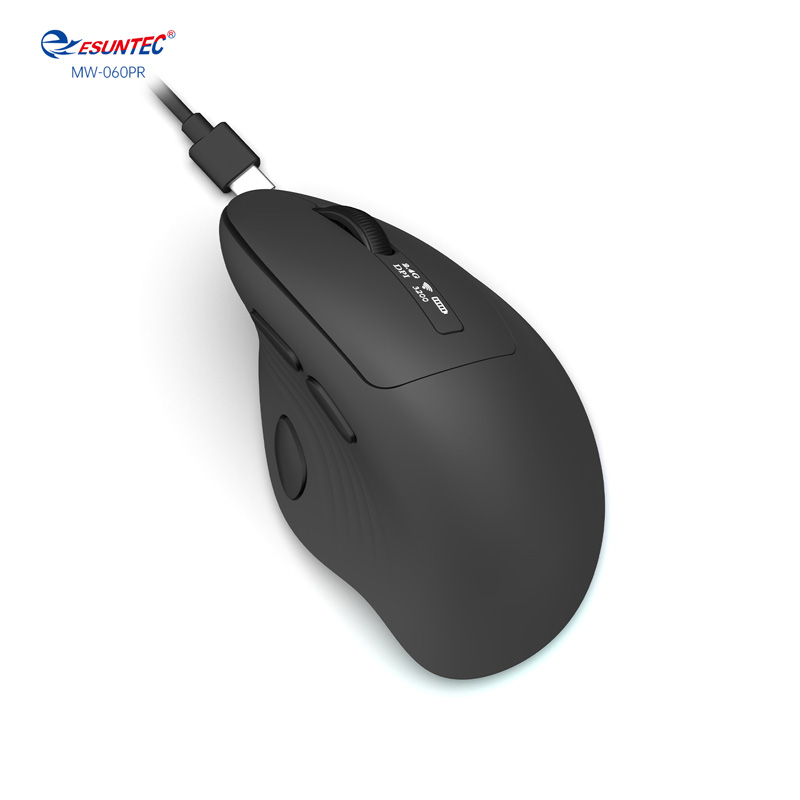 New Vertical Dual mode  Design  2.4G & BT Wireless ergonomic RGB light  Mouse 6D Buttons  for PC gamer Laptop Matebook